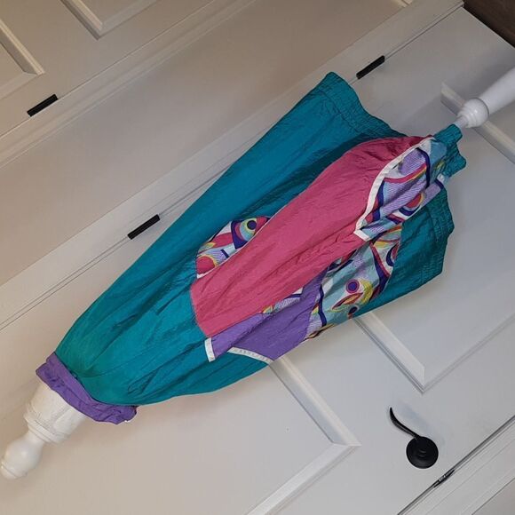 Casual Isle 80's Bright Retro Vintage Reversible Jacket - Picture 5 of 11